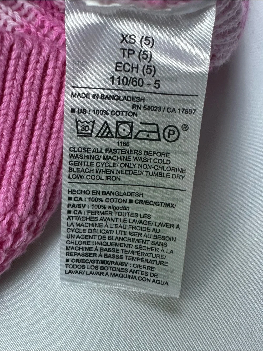 NWT Old Navy Pink Geometric Print Button-Front Cardigan Sweater Girls XS (5)